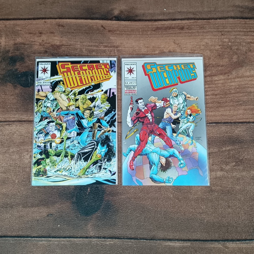 Valiant Secret Weapons Comic Books Issues 2 3 Multi Excellent 1993 Modern Age